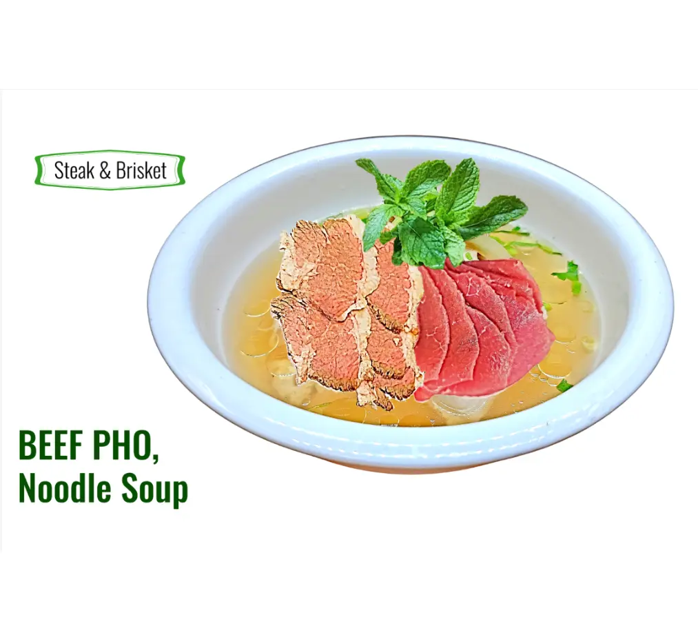 Delicious Beef Meatballs Pho at Photastic in Edmonton, AB