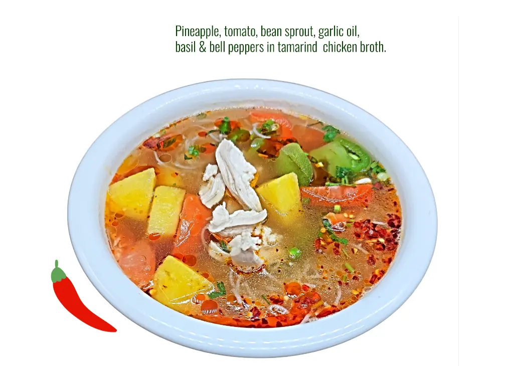 Delicious Sweet & Sour Tofu Vermicelli Soup at Photastic in Edmonton, AB